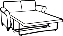 2 Sofa bed